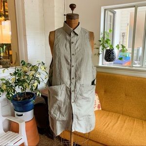 STATE The Label Smock in Linen Sage